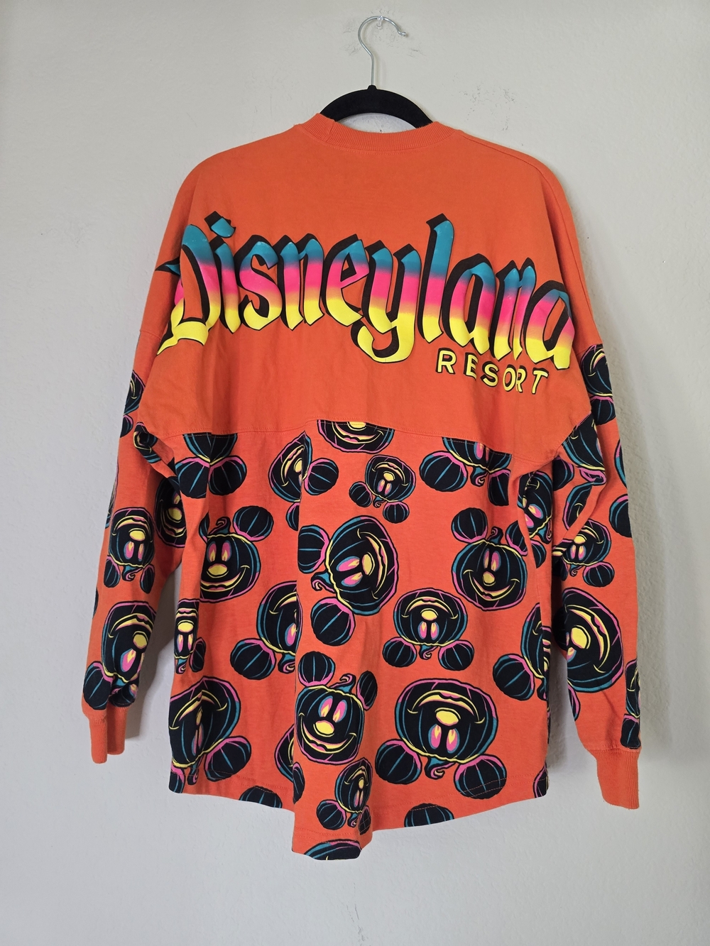 Walt Disney World Spirit Jersey Halloween Mickey Mouse Pumpkin Size Small